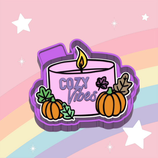 Cozy vibes candle (Full sized mold)