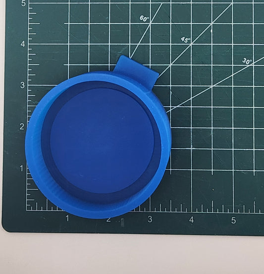 3inch round with 2.5 inch insert (Full sized mold)